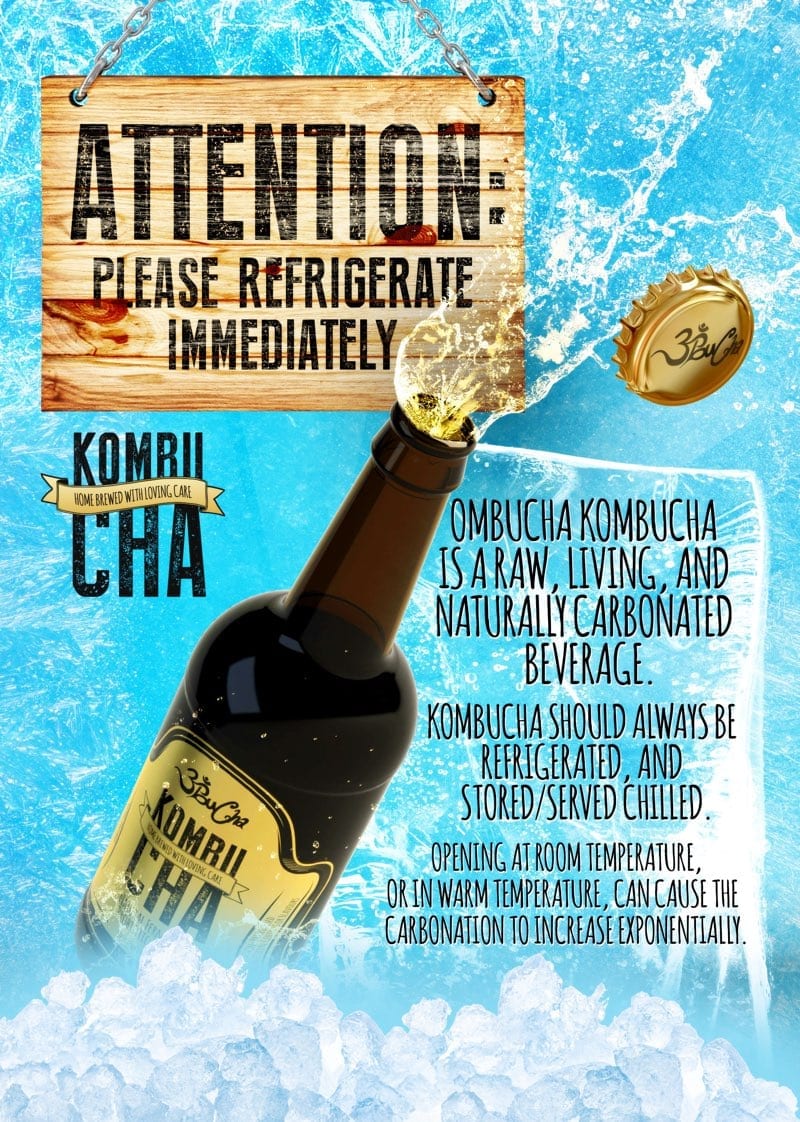 refrigerate kombucha